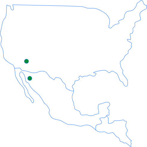 Mapa México Estados Unidos